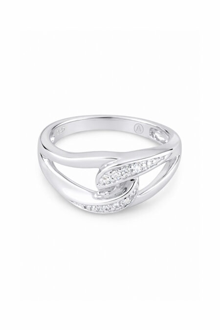 Silberner Ring mit Zirkonia
