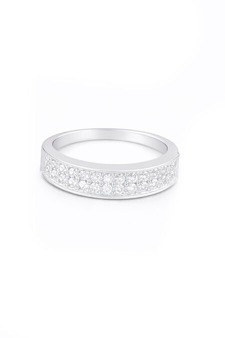 Silberner Ring mit Zirkonia