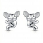 Silberne Koala-Ohrringe