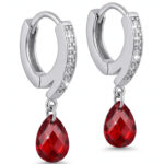 Silberne Ohrringe mit Zirkonia