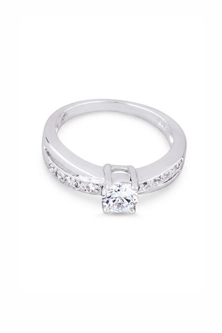 Silberner Ring mit Zirkonia