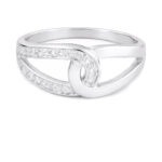 Silberner Ring mit Zirkonia