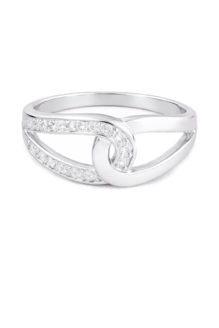 Silberner Ring mit Zirkonia