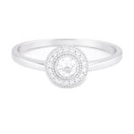 Srebrny pierścionek z cyrkoniami