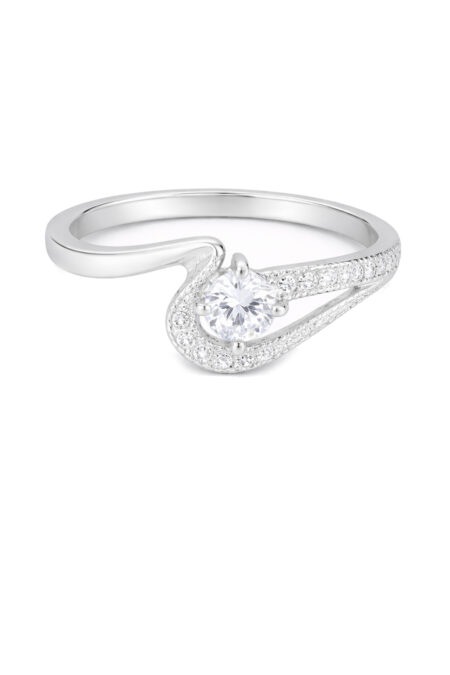 Silberner Ring mit Zirkonia