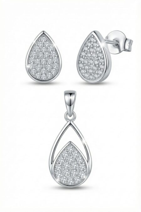 Silber-Set mit Zirkonia