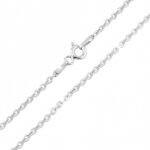 60cm rhodinierte Ankerkette