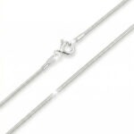 60cm Łańcuszek srebrny- żyłka ośmiokątna