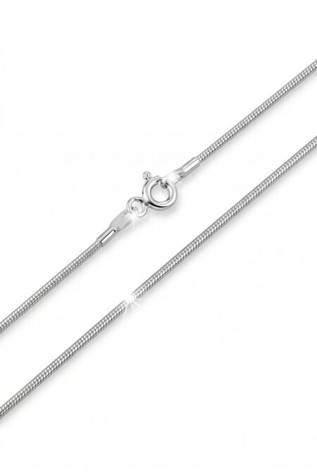 55cm Łańcuszek rodowany-żyłka ośmiokątna