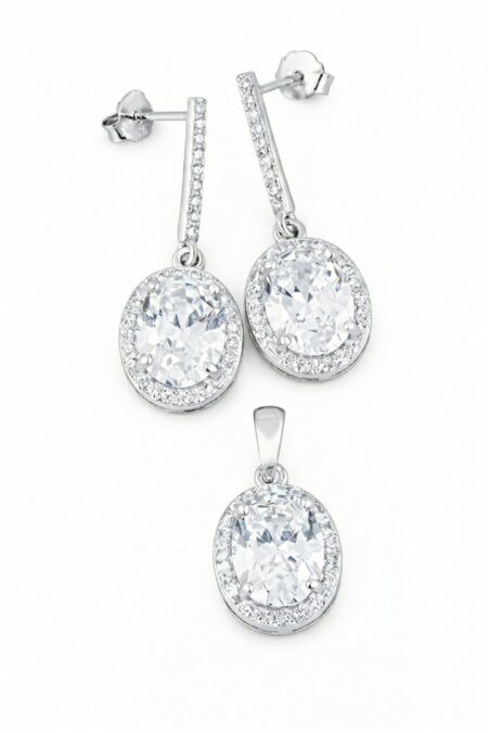 Silber-Set mit Zirkonia