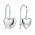 Silberne Ohrringe Herzen