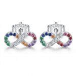 Silberohrringe mit Unendlichkeitssymbol