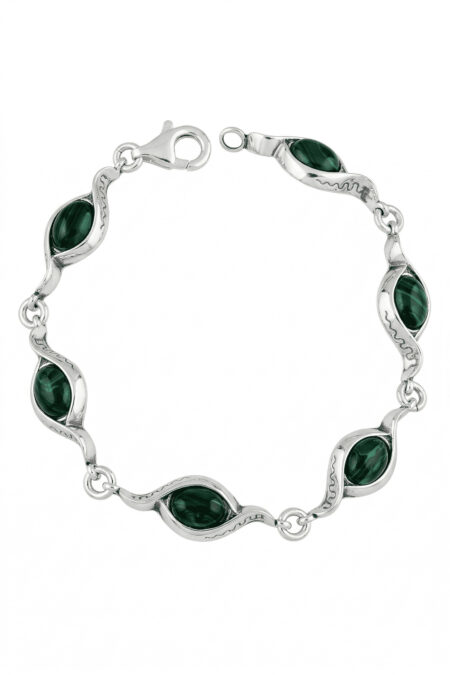 Srebrna bransoletka oksydowana