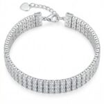 Silberarmband mit Zirkonia