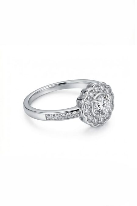 Silberner Ring mit Zirkonia