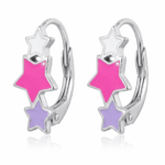 Silberne Stern-Ohrringe