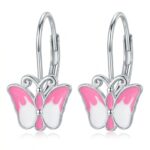 Silberne Schmetterling-Ohrringe