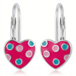 Silberne Herz-Ohrringe