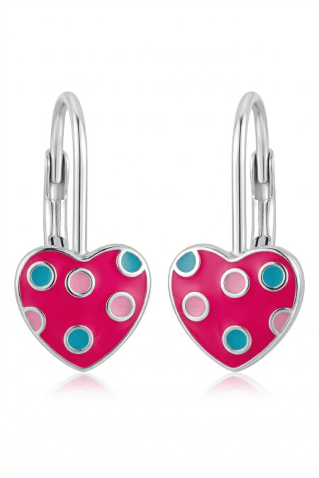 Silberne Herz-Ohrringe