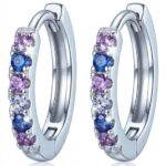 Silberne Creolen, Kreolen mit Zirkonia