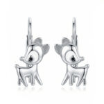 Silberne Reh-Ohrringe