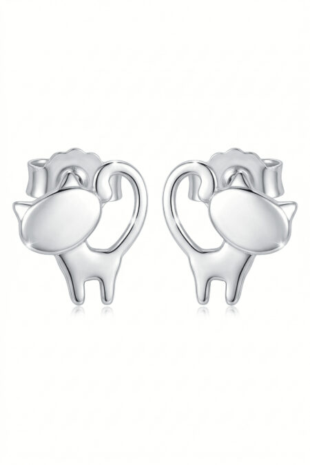 Silberne Ohrringe Katzen, Kätzchen