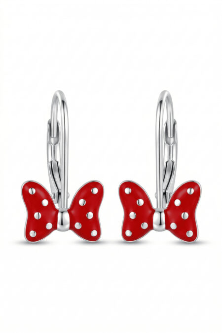 Silberne Schleifen-Ohrringe