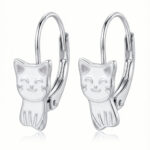 Silberne Ohrringe Katzen