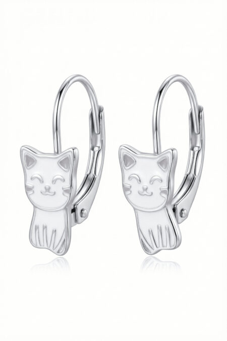 Silberne Ohrringe Katzen
