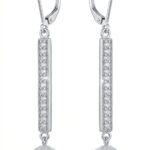 Srebrne kolczyki z cyrkoniami