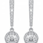 Srebrne kolczyki z cyrkoniami