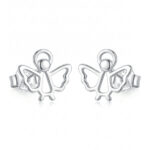 Silberne Ohrringe Engelchen