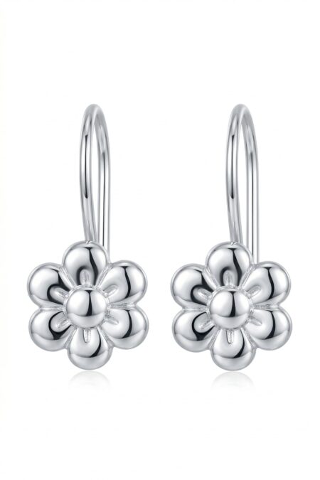 Silberne Ohrringe Blumen