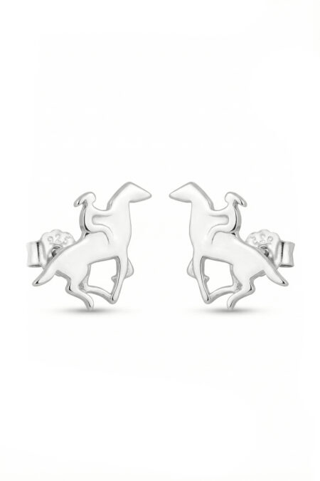 Silberne Ohrringe Pferde, Reitsport