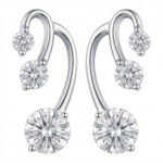 Silberohrringe mit Zirkonia