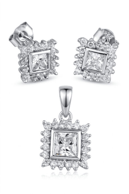 Silber-Set mit Zirkonia