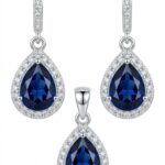 Srebrny komplet z cyrkoniami