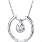 Srebrny naszyjnik z cyrkonią