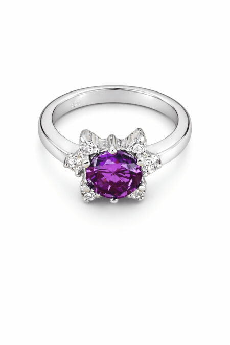 Silberner Ring mit Zirkonia