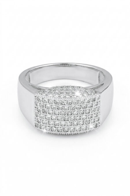 Silberner Ring mit Zirkonia