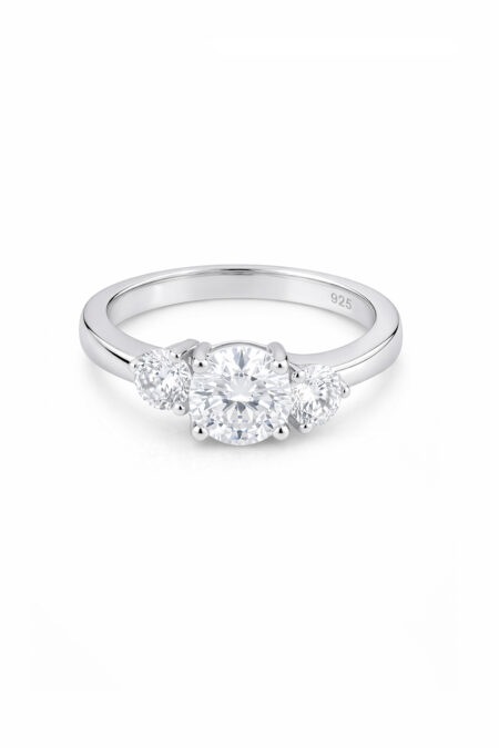 Silberner Ring mit Zirkonia