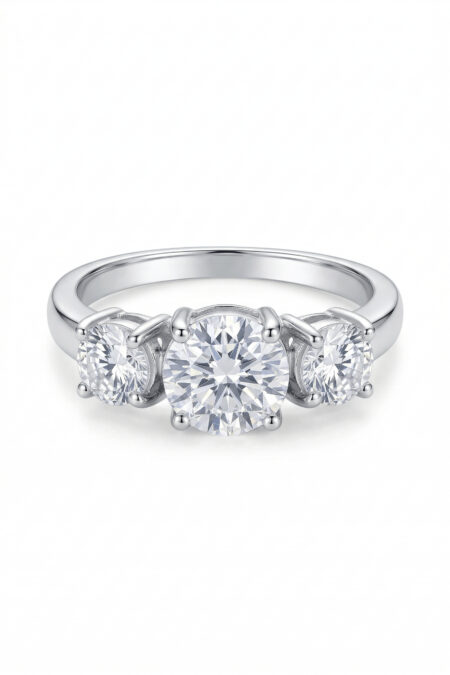 Silberner Ring mit Zirkonia