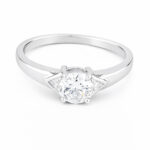 Srebrny pierścionek z cyrkonią