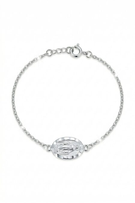 Srebrna bransoletka medalik