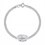 Silberarmband Medaillon