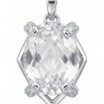 Srebrna zawieszka z cyrkoniami