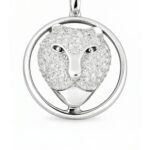 Silberner Anhänger mit Zirkonia