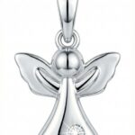 Silberner Anhänger Engelchen mit Zirkonia