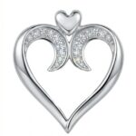 Silberner Herz-Anhänger mit Zirkonia