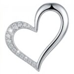 Silberner Herz-Anhänger mit Zirkonia